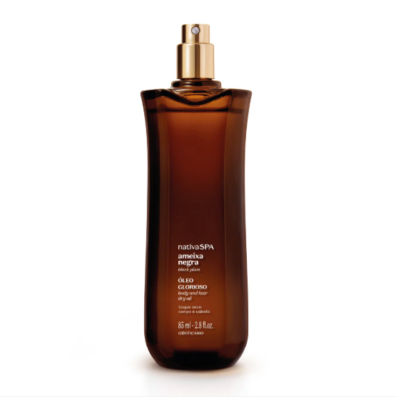 Nativa SPA Glorious Black Plum Body and Hair Oil O Boticário - 85ml