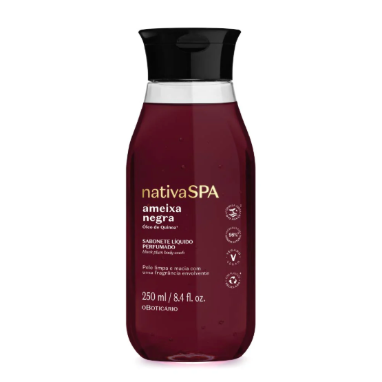 Nativa Spa Black Plum Perfumed Liquid Soap O Boticário - 250ml