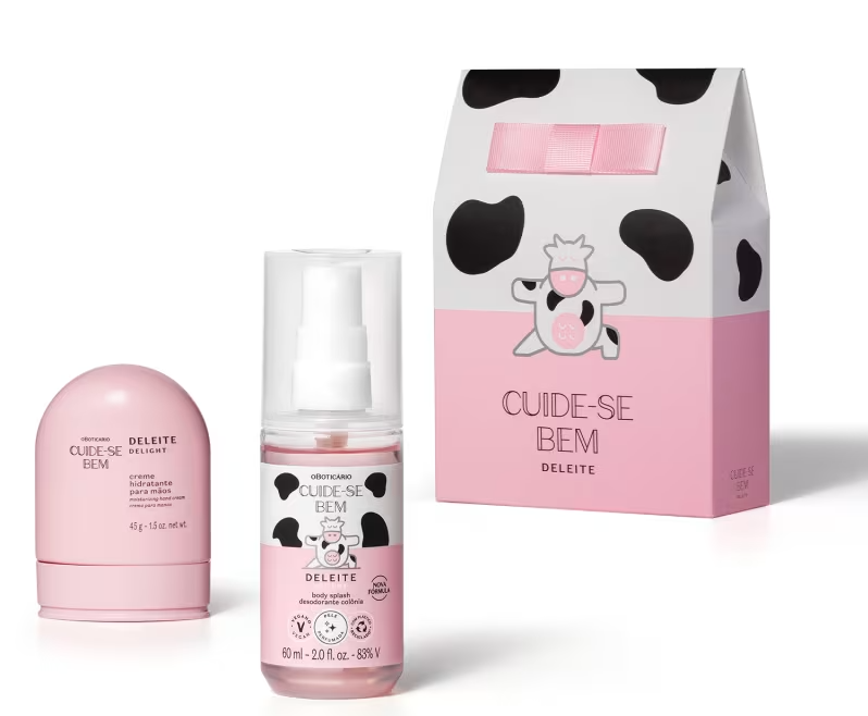 Kit Cuide-se Bem Delight  Body Splash and Hand cream O Boticário - 105ml