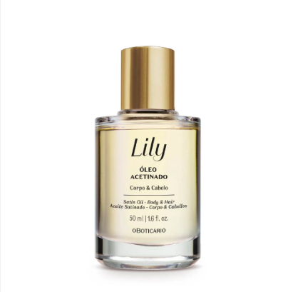 Lily Satin Multifunctional Body and Hair Oil O Boticário - 50ml