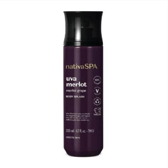 Body Splash Nativa Spa Grape Merlot O Boticário - 200ml