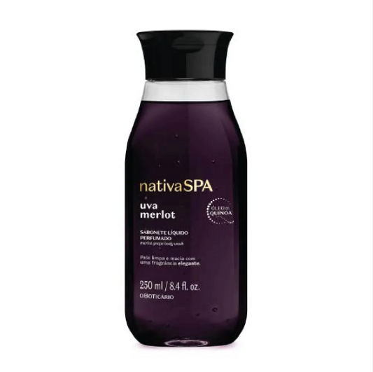 Nativa Spa Grape Merlot Perfumed Liquid Soap O Boticário - 250ml